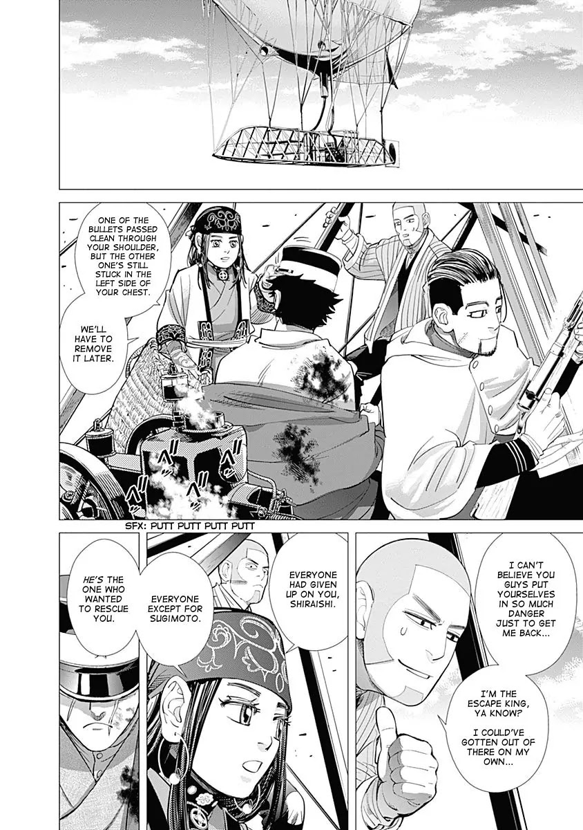Golden Kamui Chapter 99 page 15 - Chapter 99: Airship