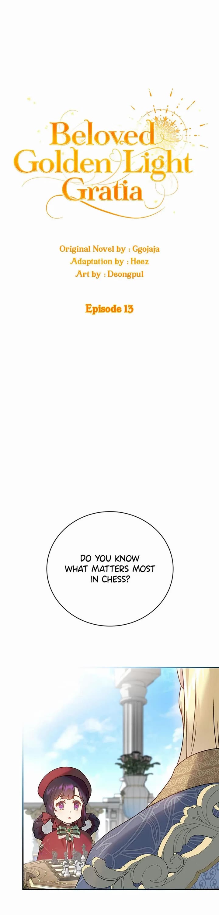 Golden Light Gratia, The Child Loved By God Chapter 13 page 1 - Chapter 13