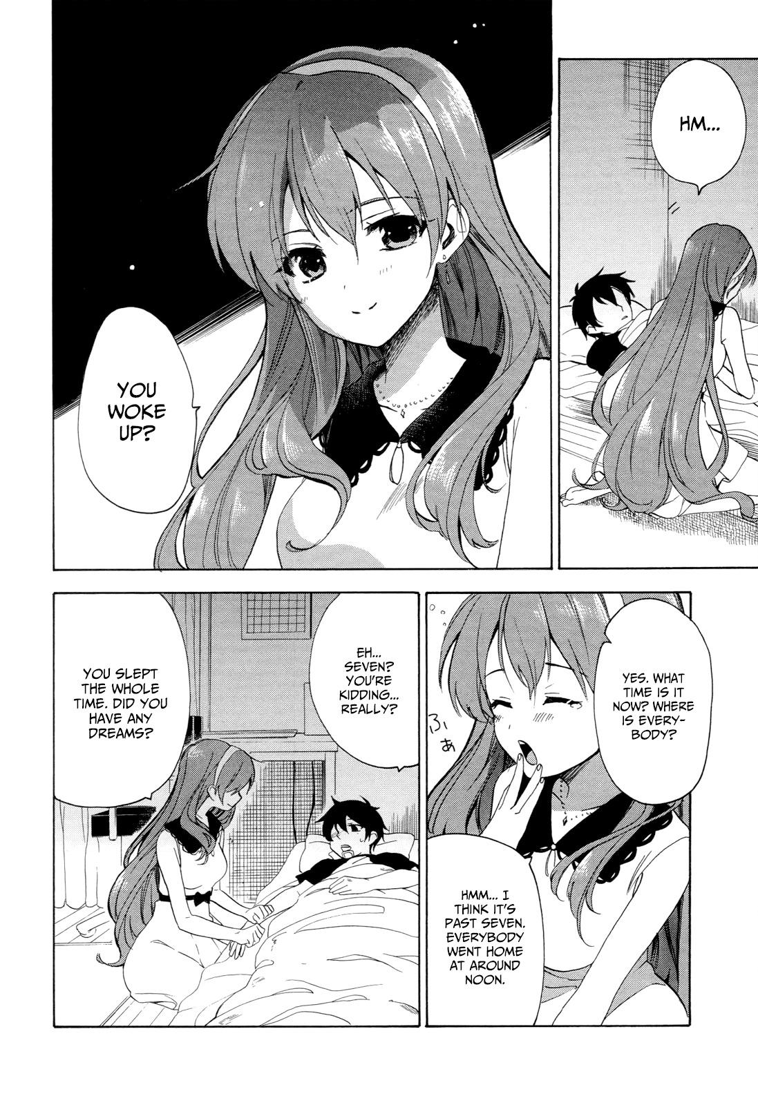 Golden Time (Umechazuke) Chapter 30 page 5 - Chapter 30: "Oh~ I'm Tired~ I'm at my limits~" There's a spot for that, right~?