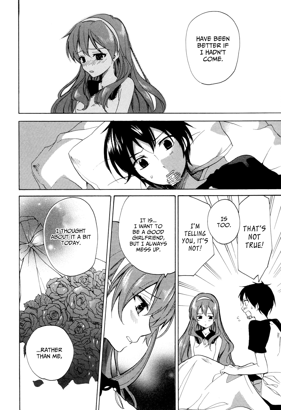 Golden Time (Umechazuke) Chapter 30 page 7 - Chapter 30: "Oh~ I'm Tired~ I'm at my limits~" There's a spot for that, right~?
