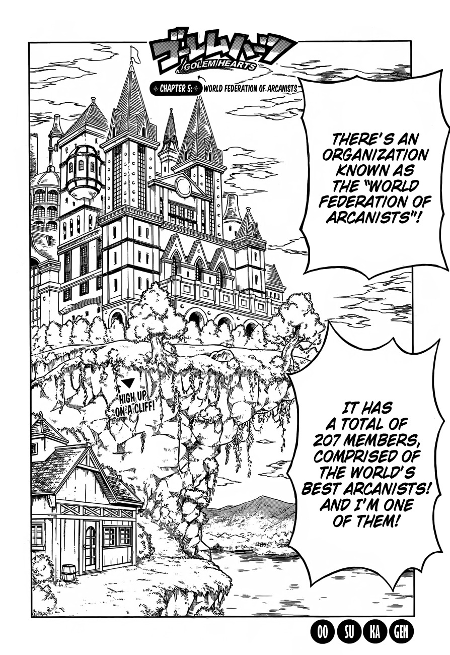 Golem Hearts Chapter 5 page 3 - Chapter 5: World Federation of Arcanists
