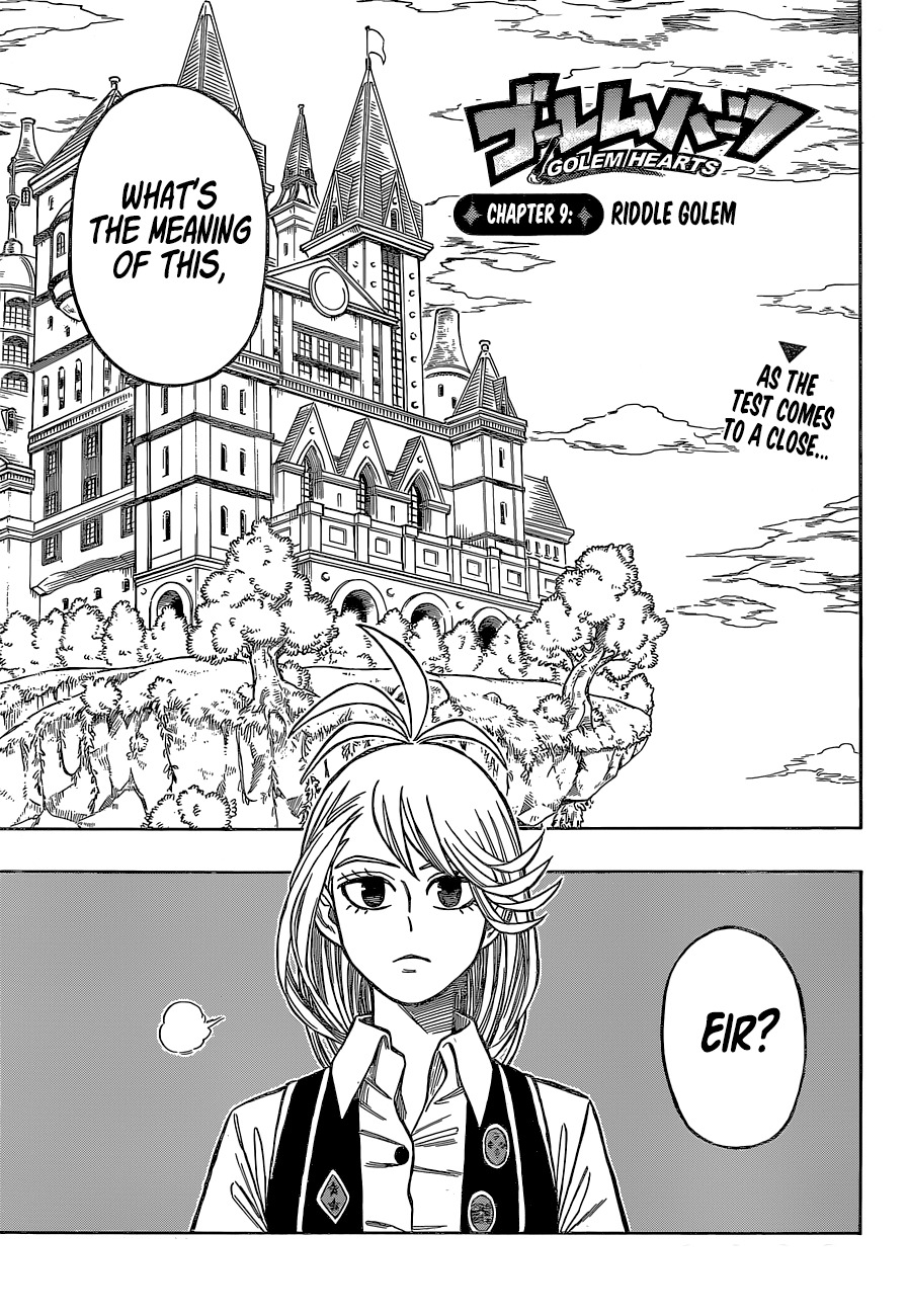 Golem Hearts Chapter 9 page 1 - Chapter 9: Riddle Golem