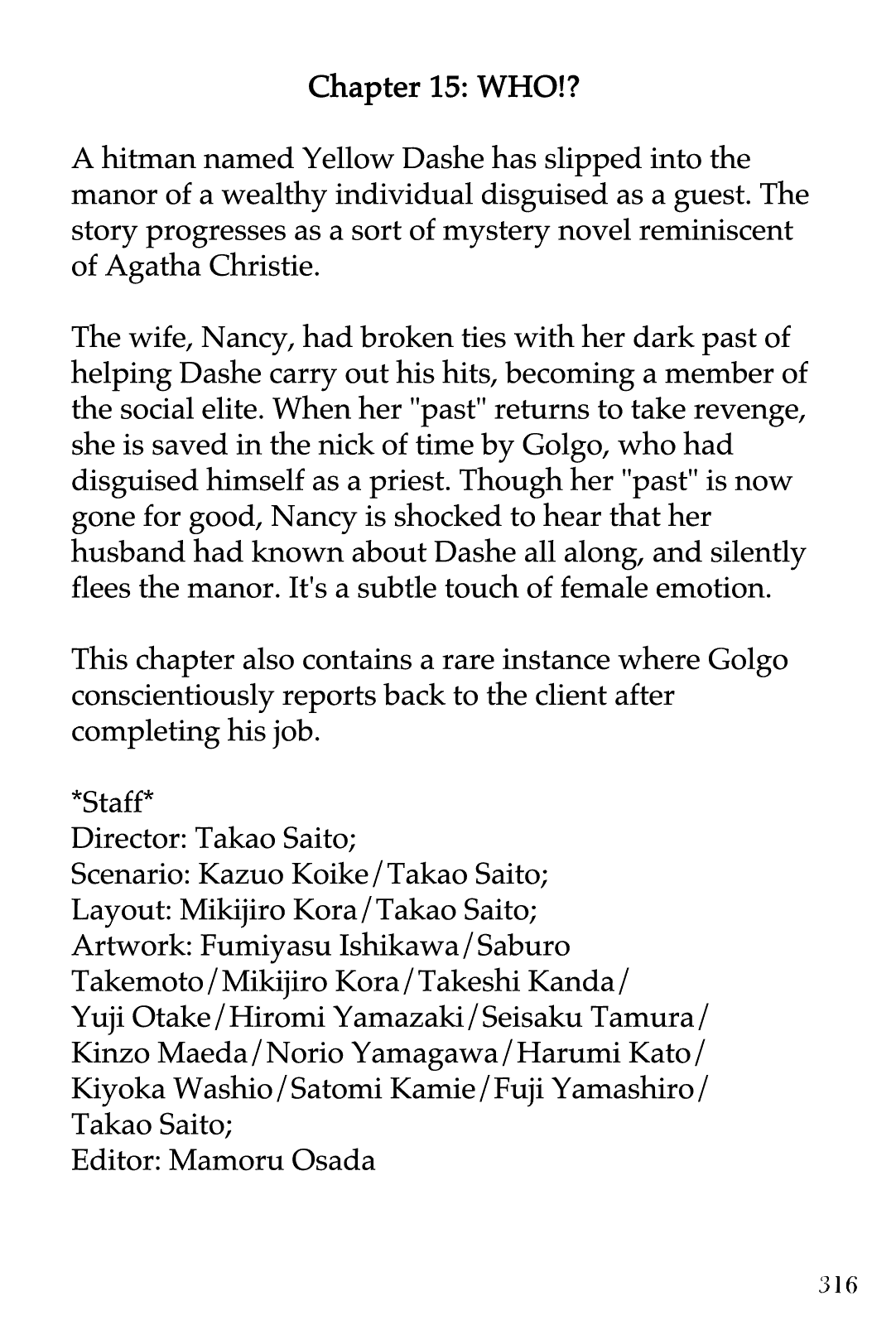 Golgo 13 Chapter 16.2 page 52 - Chapter 16 v2 : An Intersection of Murderous Designs