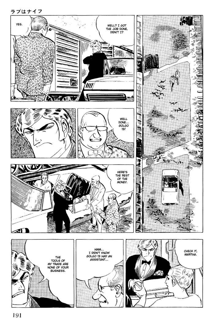 Golgo 13 Chapter 21 page 12 - Chapter 21 : Love is a Knife