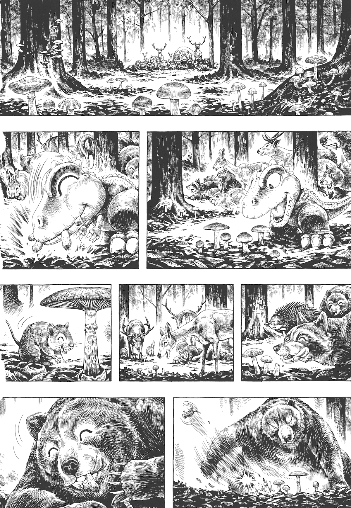 Gon Selection Chapter 2 page 4 - Chapter 2: GON Goes to Mushroom Hunting.