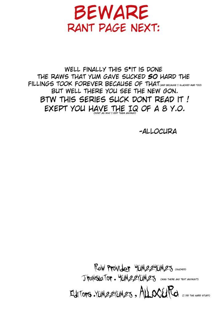 Gon Chapter 1.1 page 1 - Vol.1 Chapter 1 : Yesterdy, Gon Became One Year Old