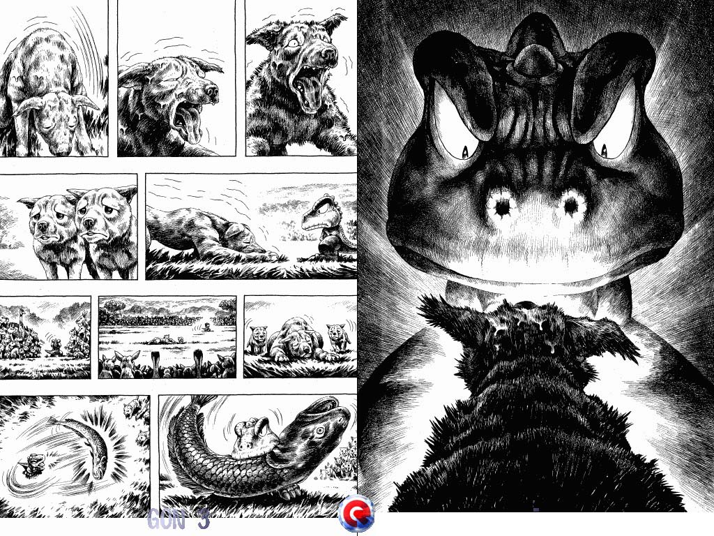 Gon Chapter 3.10-2 page 15 - Vol.3 Chapter 10 v2 : Gon Glares