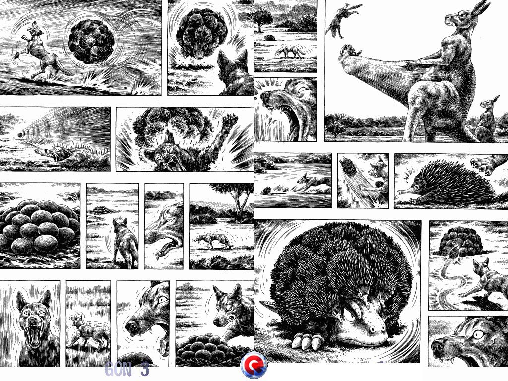 Gon Chapter 3.10-2 page 7 - Vol.3 Chapter 10 v2 : Gon Glares