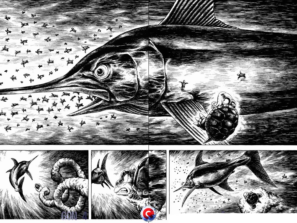 Gon Chapter 4.13 page 28 - Vol.4 Chapter 13: Gon Becomes A Turtle