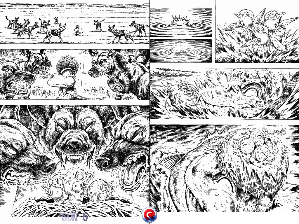 Gon Chapter 6.17 page 10 - Vol.6 Chapter 17: Gon And The Bird Nest On His Head