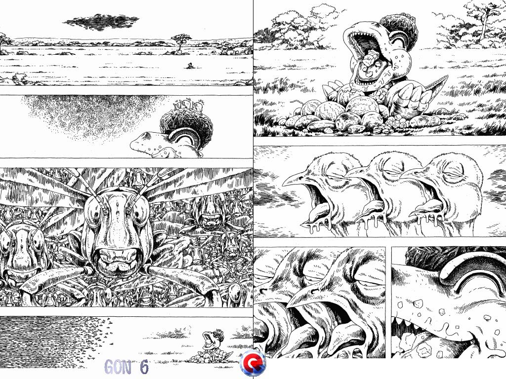 Gon Chapter 6.17 page 11 - Vol.6 Chapter 17: Gon And The Bird Nest On His Head