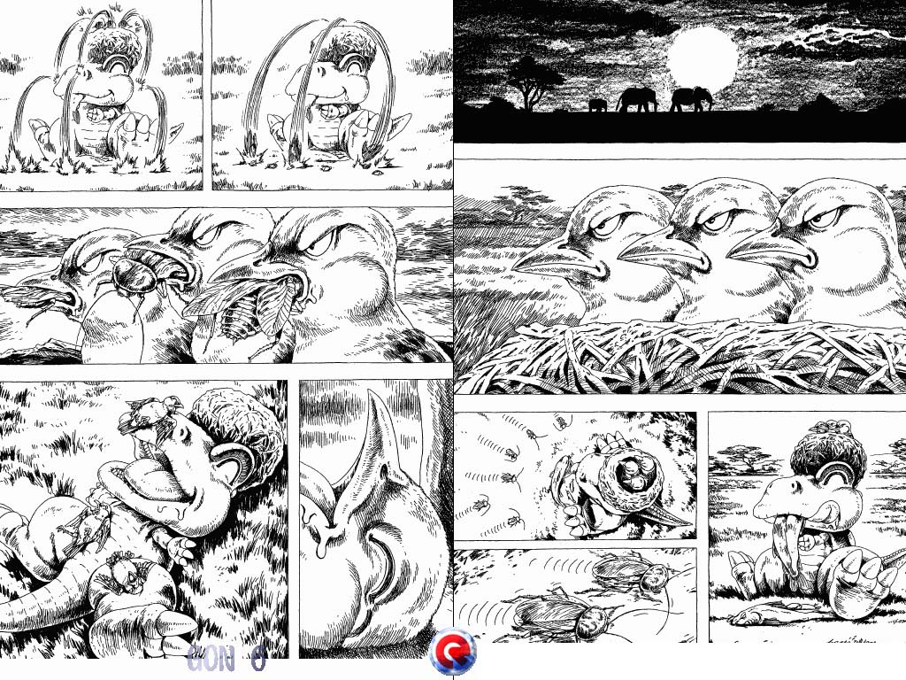 Gon Chapter 6.17 page 13 - Vol.6 Chapter 17: Gon And The Bird Nest On His Head