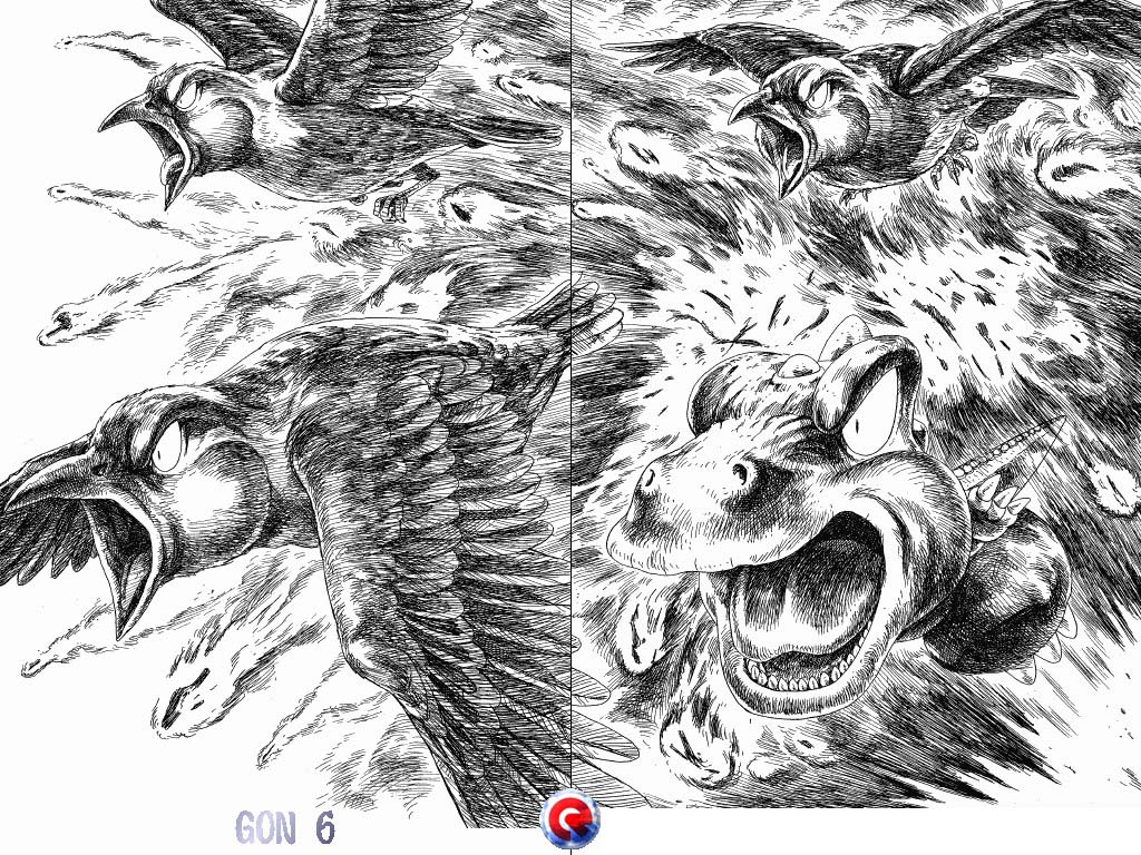 Gon Chapter 6.17 page 20 - Vol.6 Chapter 17: Gon And The Bird Nest On His Head