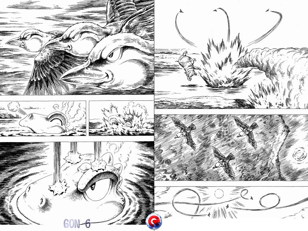Gon Chapter 6.17 page 21 - Vol.6 Chapter 17: Gon And The Bird Nest On His Head