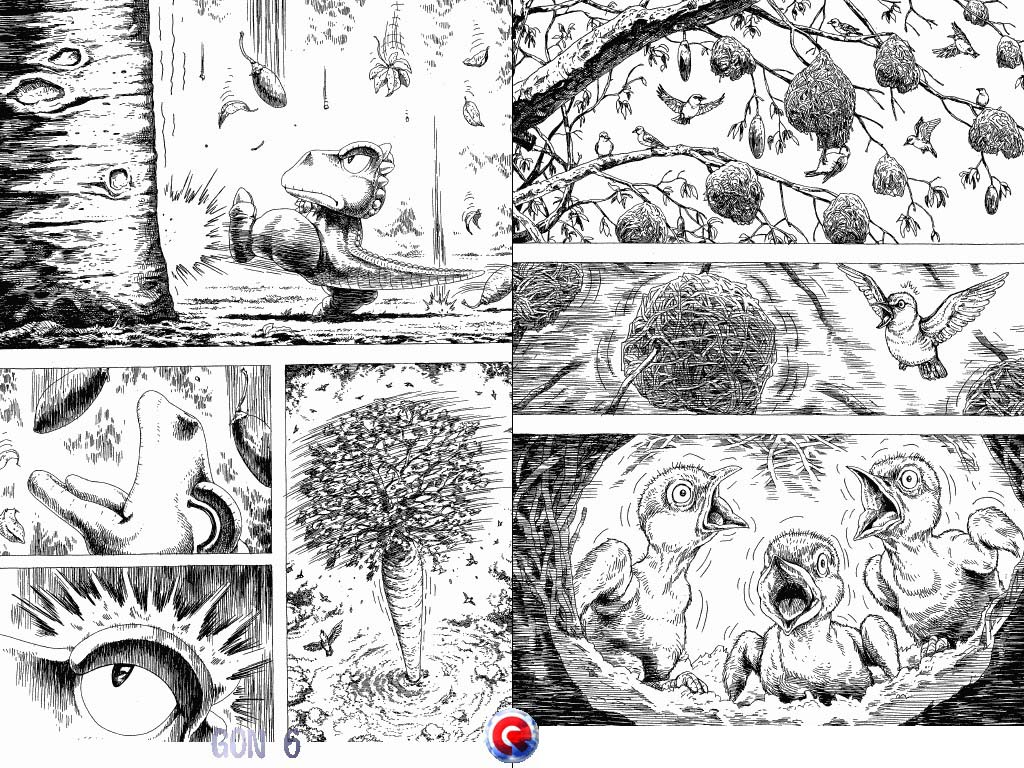 Gon Chapter 6.17 page 4 - Vol.6 Chapter 17: Gon And The Bird Nest On His Head