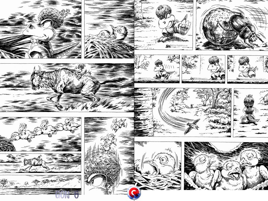 Gon Chapter 6.17 page 6 - Vol.6 Chapter 17: Gon And The Bird Nest On His Head