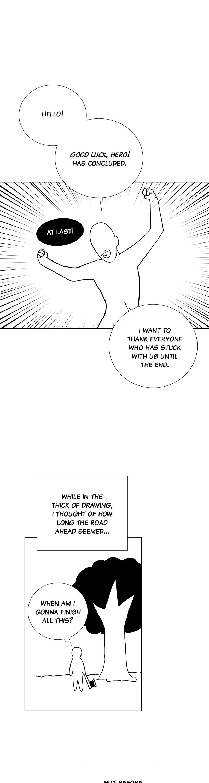 Good Luck, Hero! Chapter 87 page 1 - Chapter 87: Afterword [END]