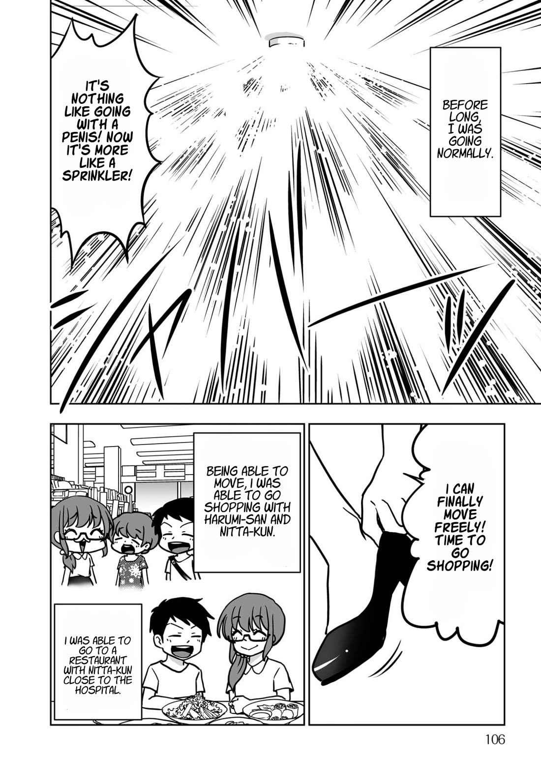Goodbye Chinchin Welcome Manman (I Wanted to Be an Office Lady so I Had SRS) Chapter 5 page 10 - Chapter 5: Tour Through Dilation Hell! (Discharge and Returning Home)