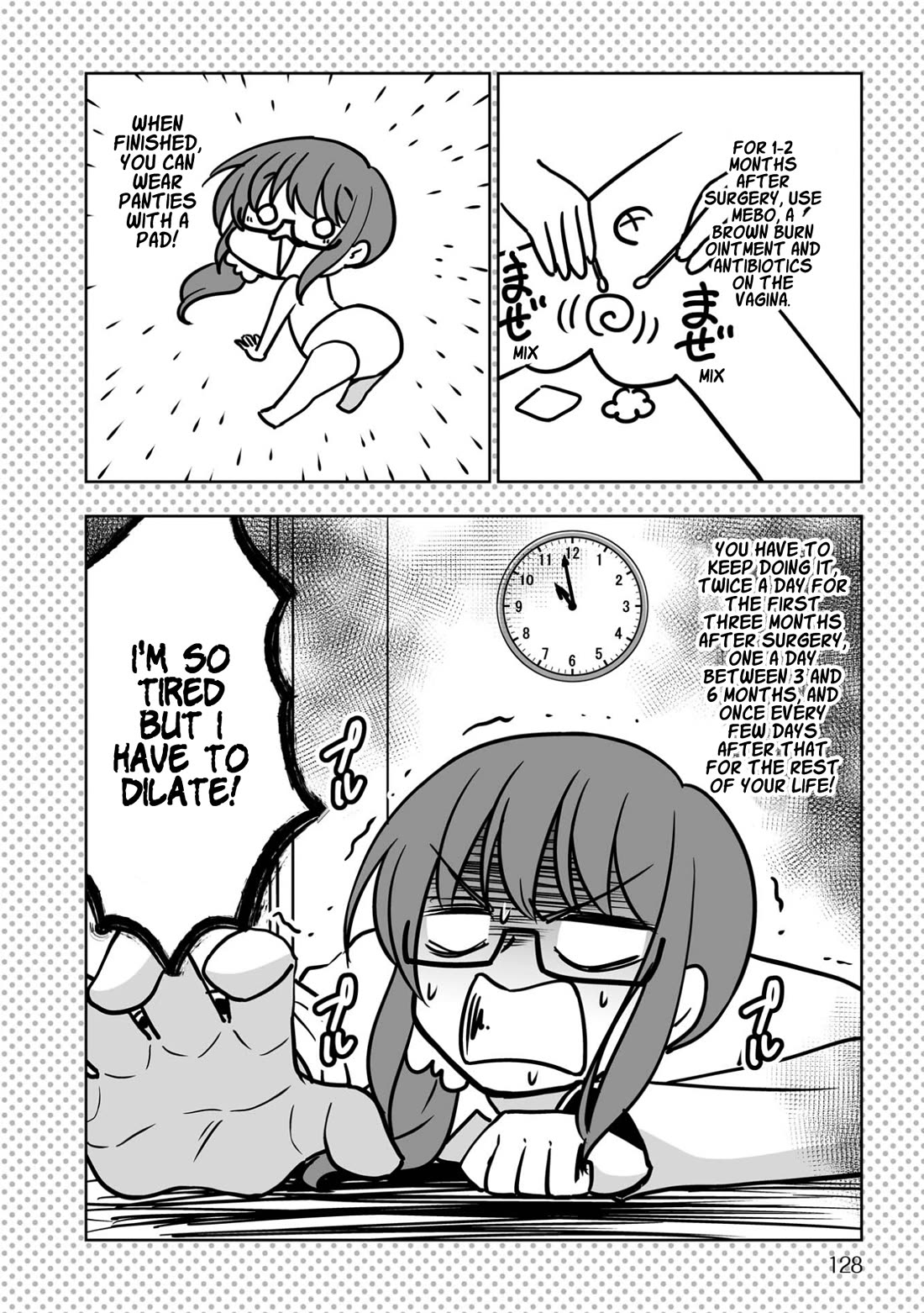 Goodbye Chinchin Welcome Manman (I Wanted to Be an Office Lady so I Had SRS) Chapter 5 page 32 - Chapter 5: Tour Through Dilation Hell! (Discharge and Returning Home)