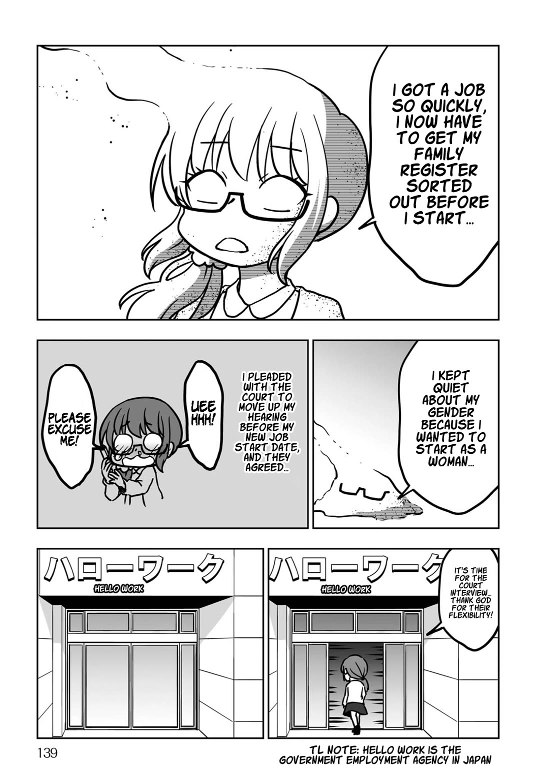Goodbye Chinchin Welcome Manman (I Wanted to Be an Office Lady so I Had SRS) Chapter 6 page 11 - Chapter 6: Becoming Yoriko Kamikawa, the OL! (Returning Home) [END]