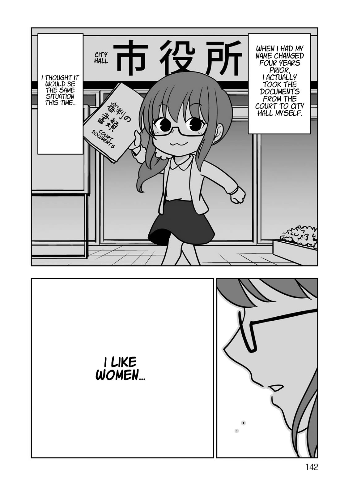 Goodbye Chinchin Welcome Manman (I Wanted to Be an Office Lady so I Had SRS) Chapter 6 page 14 - Chapter 6: Becoming Yoriko Kamikawa, the OL! (Returning Home) [END]