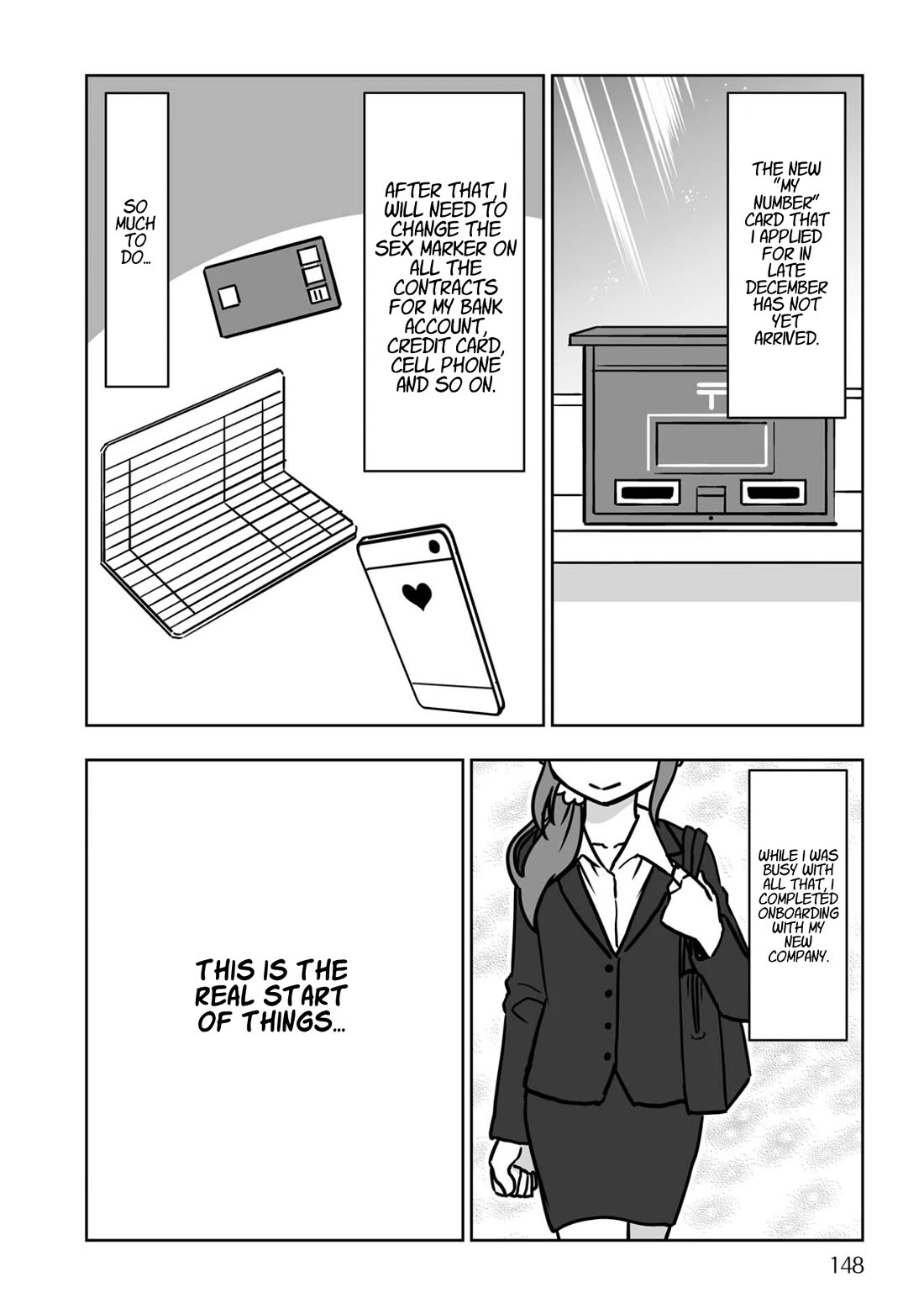Goodbye Chinchin Welcome Manman (I Wanted to Be an Office Lady so I Had SRS) Chapter 6 page 20 - Chapter 6: Becoming Yoriko Kamikawa, the OL! (Returning Home) [END]