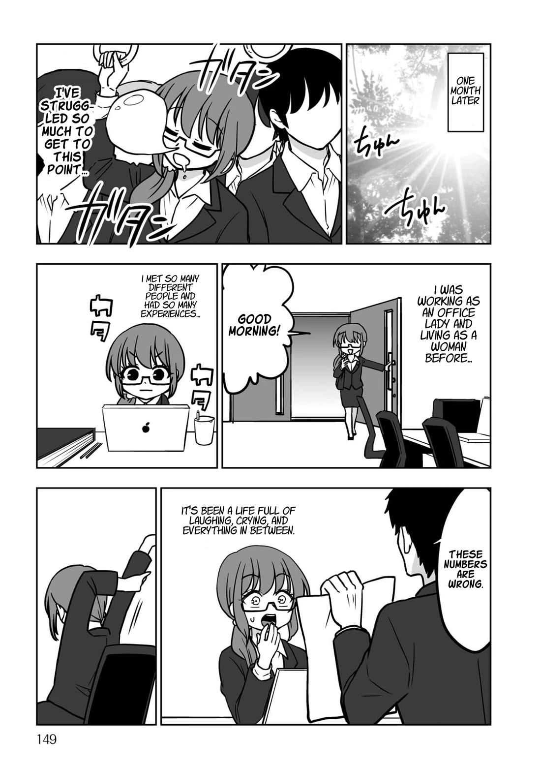 Goodbye Chinchin Welcome Manman (I Wanted to Be an Office Lady so I Had SRS) Chapter 6 page 21 - Chapter 6: Becoming Yoriko Kamikawa, the OL! (Returning Home) [END]