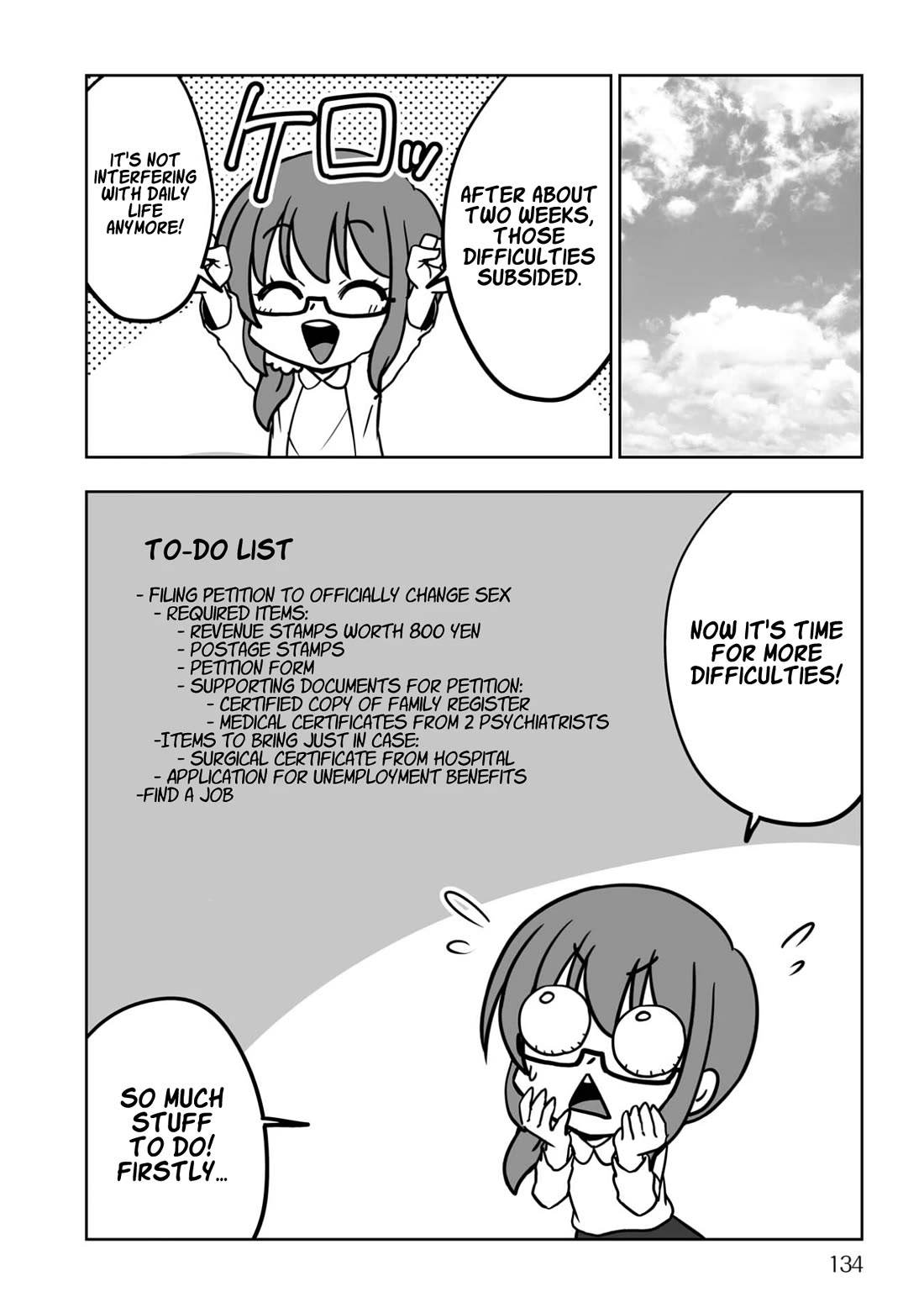 Goodbye Chinchin Welcome Manman (I Wanted to Be an Office Lady so I Had SRS) Chapter 6 page 6 - Chapter 6: Becoming Yoriko Kamikawa, the OL! (Returning Home) [END]