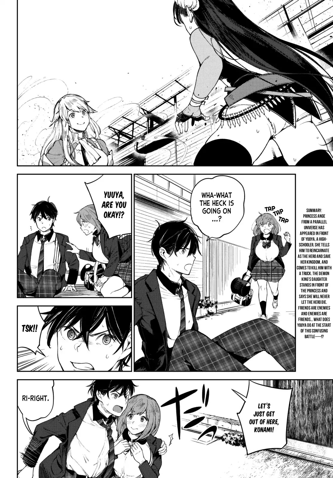 Goodbye Isekai Tensei Chapter 2 page 5 - Chapter 2: I definitely won't let you die, hero!