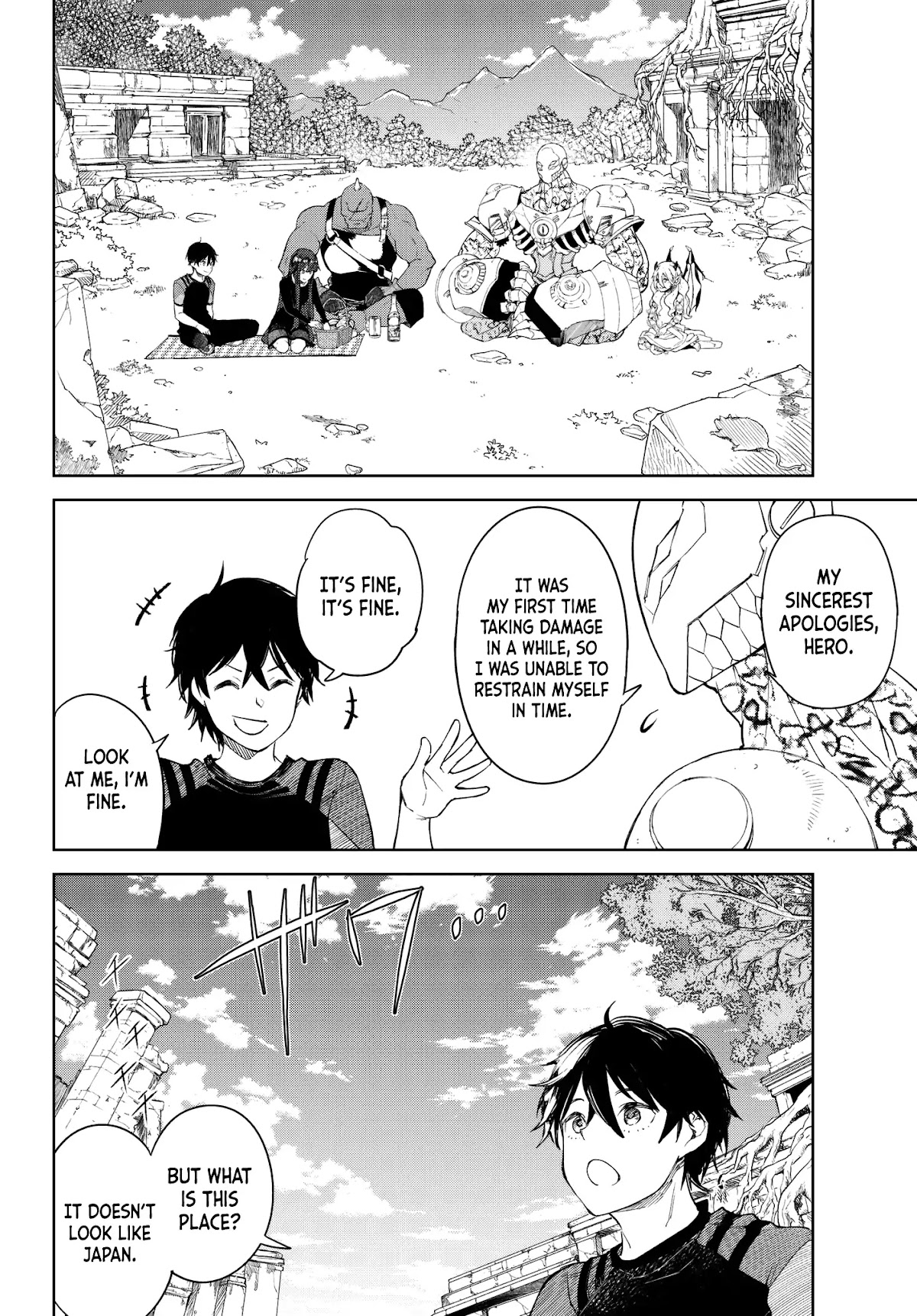 Goodbye Isekai Tensei Chapter 6 page 14 - Chapter 6: That is the hero's status.