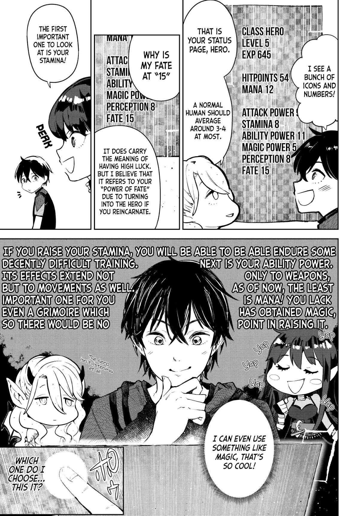 Goodbye Isekai Tensei Chapter 6 page 33 - Chapter 6: That is the hero's status.