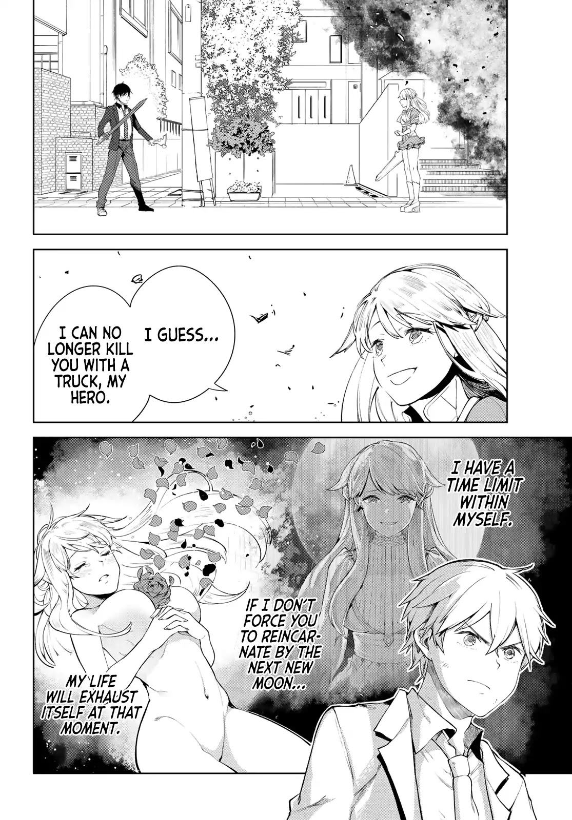 Goodbye Isekai Tensei Chapter 8 page 28 - Chapter 8: “I can no longer kill the hero with a truck, I guess.”
