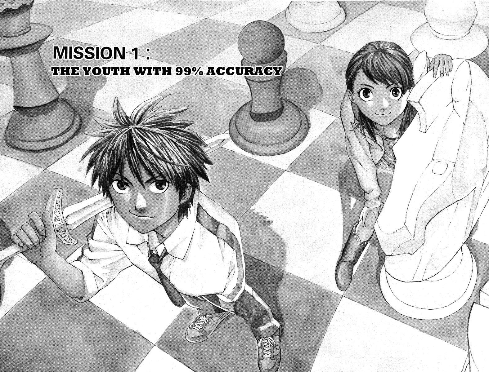 Gordian Knot Chapter 1.2 page 4 - Chapter 1 v2 : MISSION 1 : The Youth With 99% Accuracy