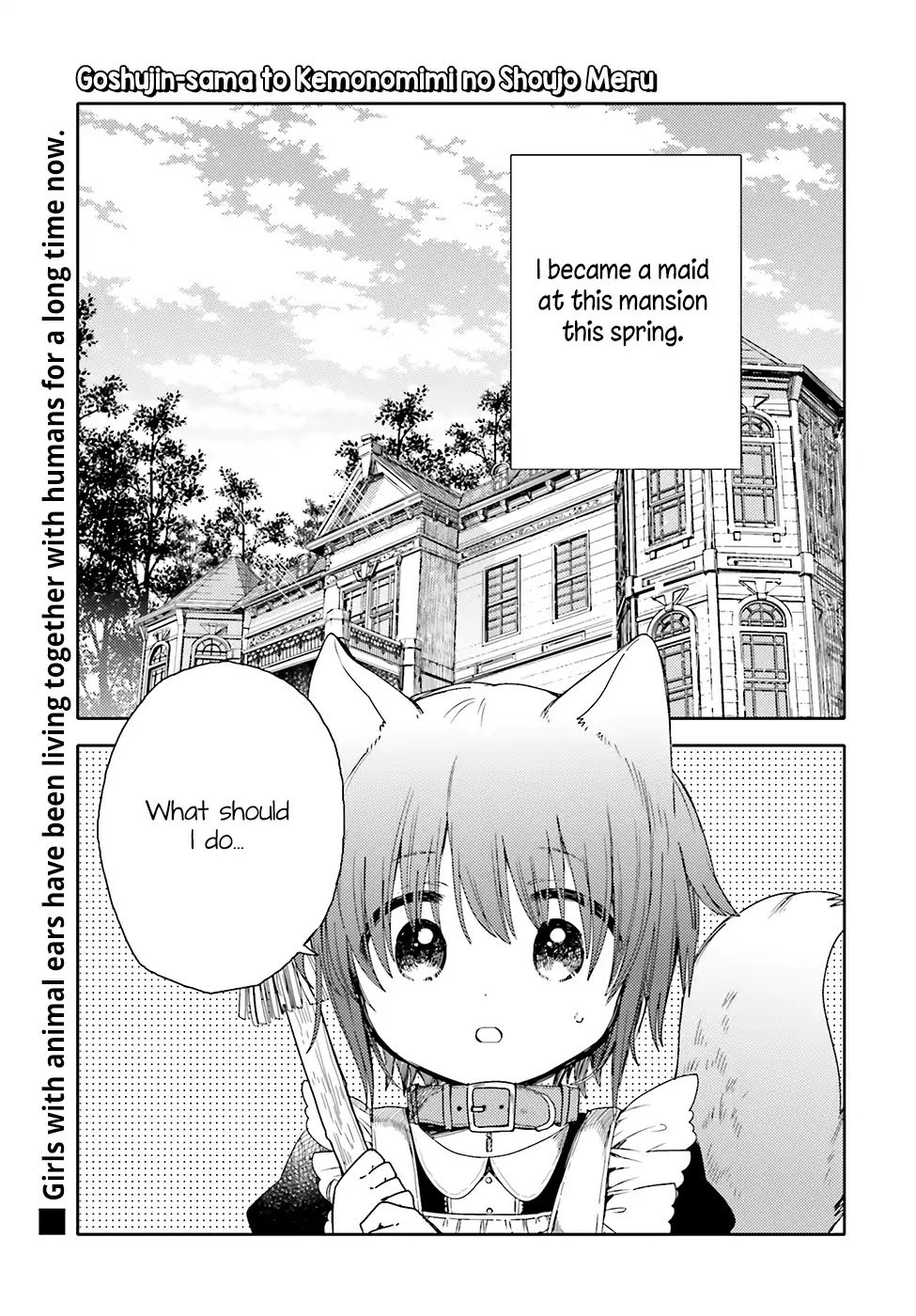 Goshujin-sama to Kemonomimi no Shoujo Meru Chapter 1 page 2 - Chapter 1: Golden Butterfly