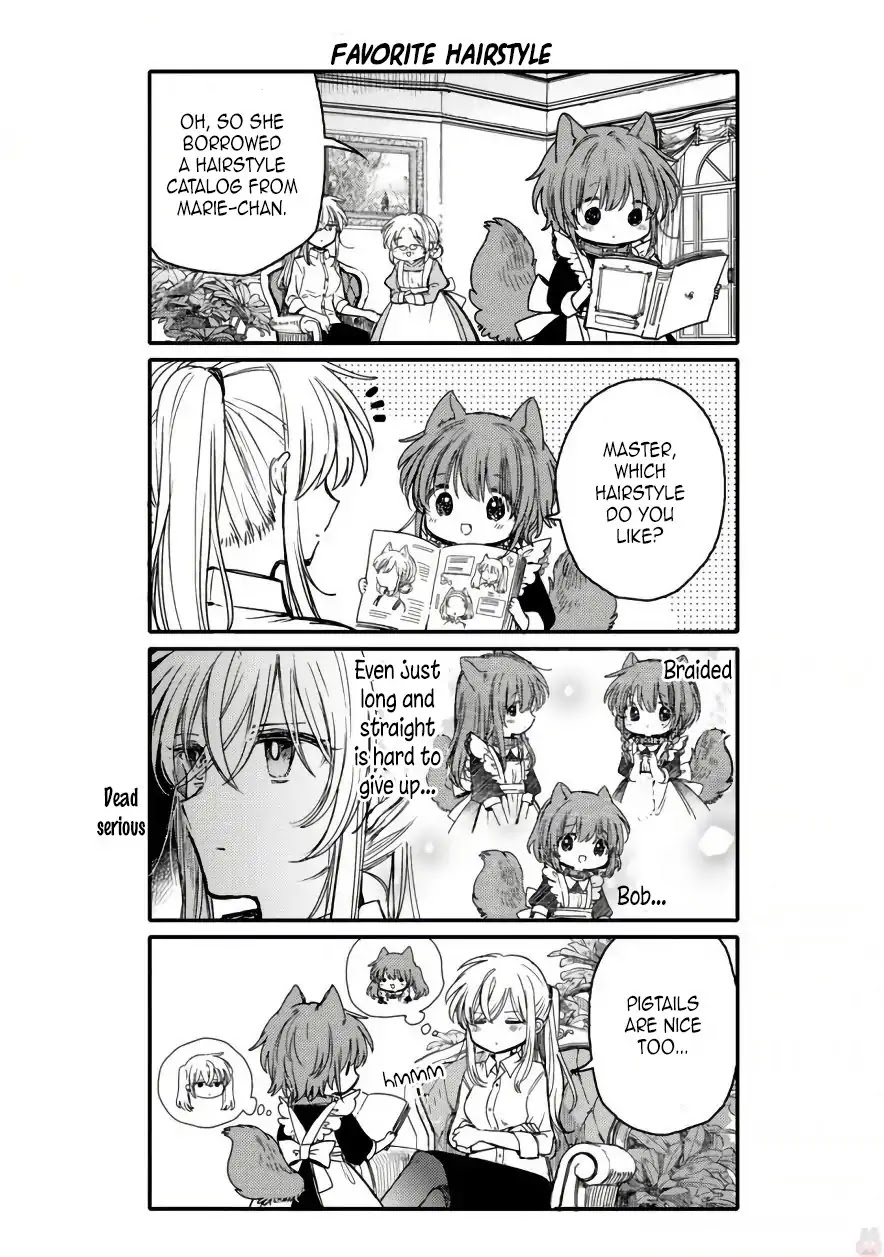 Goshujin-sama to Kemonomimi no Shoujo Meru Chapter 17.5 page 2 - Chapter 17.5: First Hairstyling