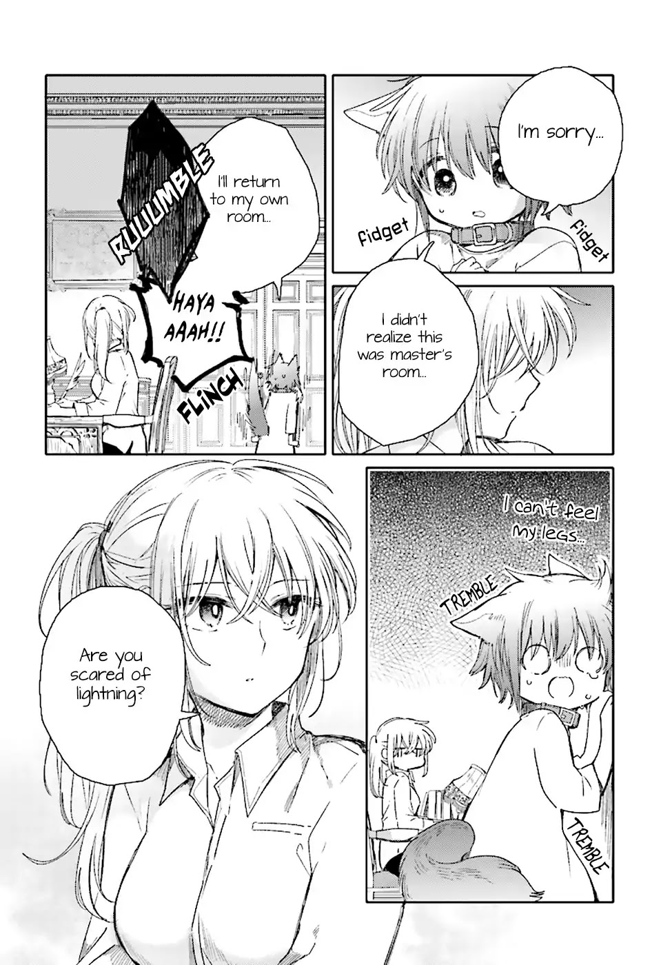 Goshujin-sama to Kemonomimi no Shoujo Meru Chapter 2 page 10 - Chapter 2: A Storming Night