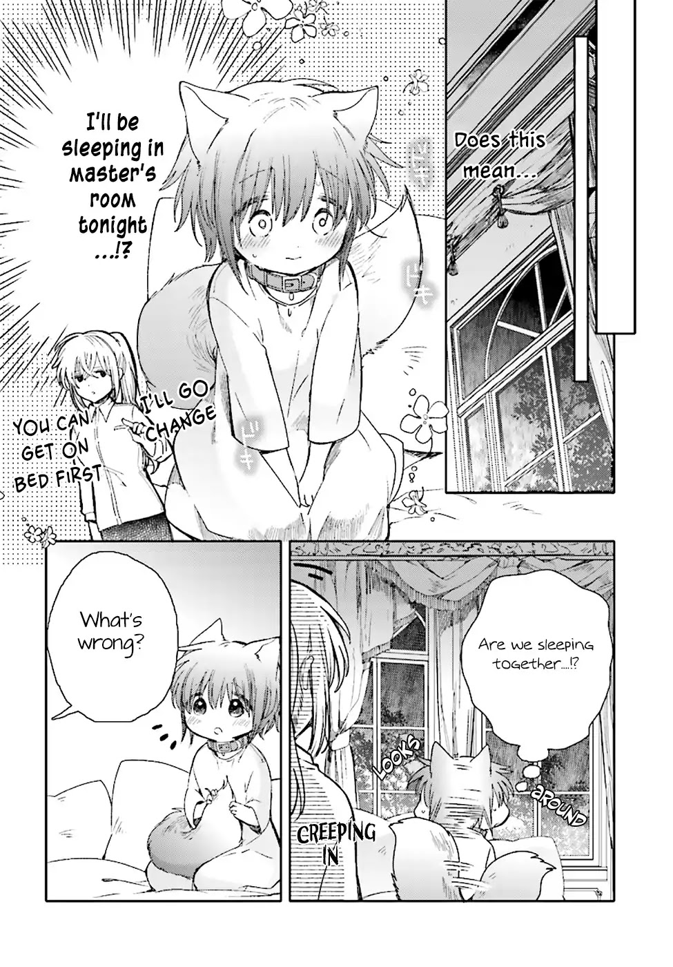 Goshujin-sama to Kemonomimi no Shoujo Meru Chapter 2 page 12 - Chapter 2: A Storming Night