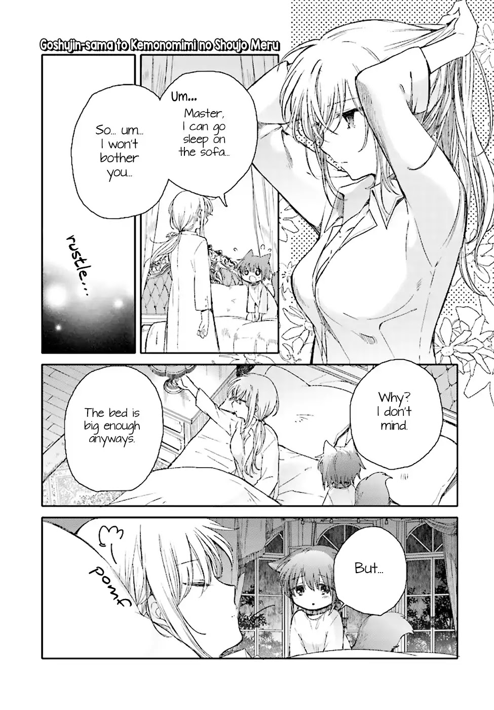 Goshujin-sama to Kemonomimi no Shoujo Meru Chapter 2 page 13 - Chapter 2: A Storming Night