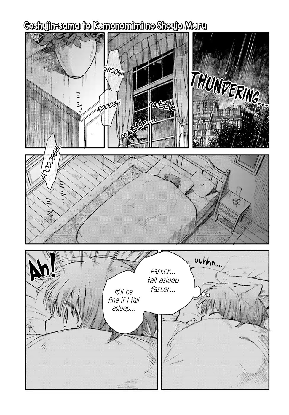 Goshujin-sama to Kemonomimi no Shoujo Meru Chapter 2 page 5 - Chapter 2: A Storming Night