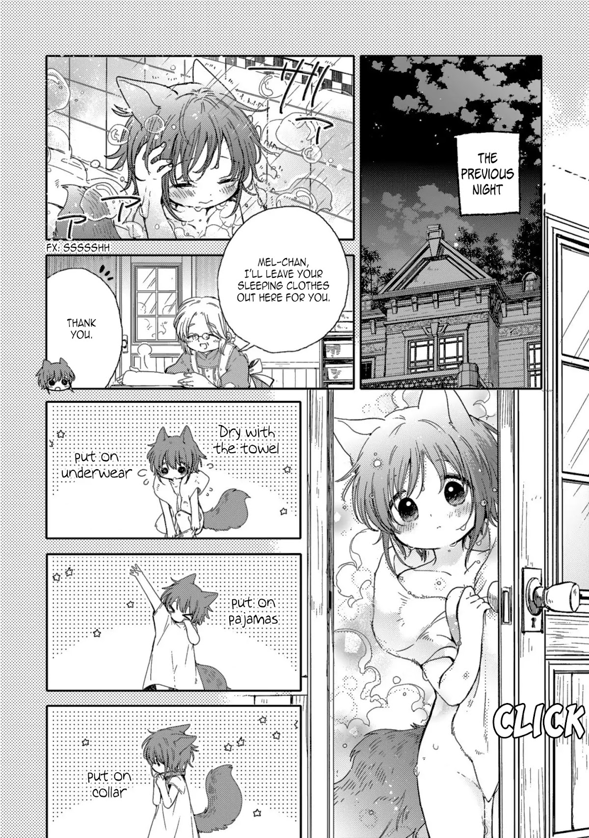 Goshujin-sama to Kemonomimi no Shoujo Meru Chapter 5 page 5 - Chapter 5: Pajamas