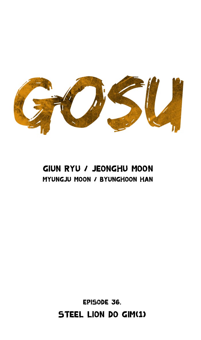 Gosu Chapter 36 page 1 - Chapter 36: Ep. 36 - Steel lion Do Gim (1)