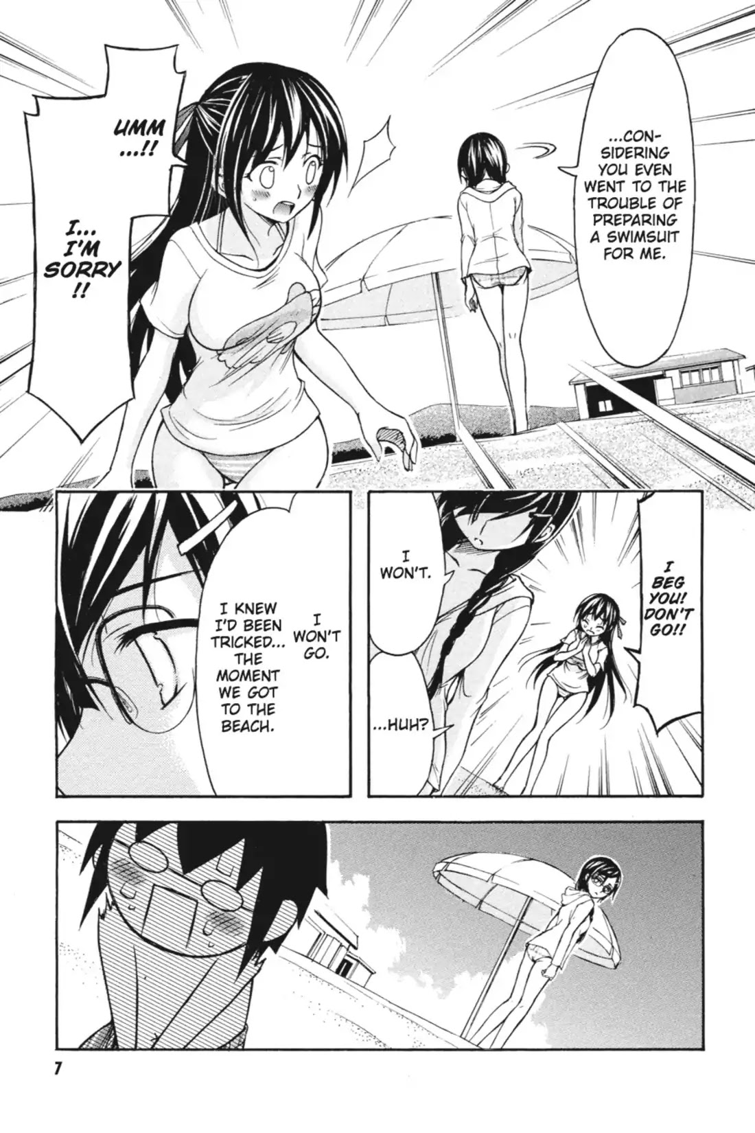 Gou-Dere Bishoujo Nagihara Sora Chapter 18 page 7 - Chapter 18: Vol.4 18th OFFENSE: Be Extra-Careful in a Romcom by the Sea-Mrowr.