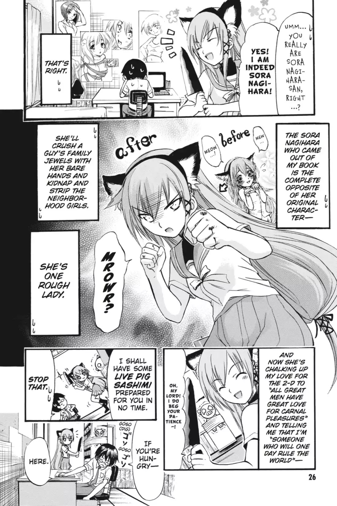 Gou-Dere Bishoujo Nagihara Sora Chapter 2 page 3 - Chapter 2: Vol.1 2nd OFFENSE: C'mon, My Lord! Do It! Do It!