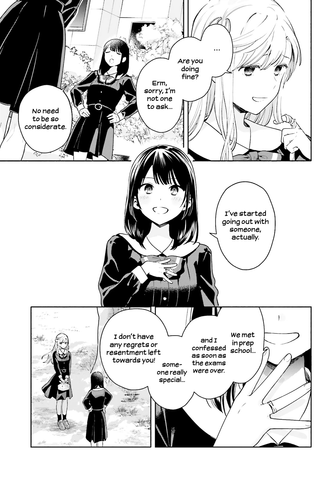 Goukaku no Tame no! Yasashii Sankaku Kankei Nyuumon Chapter 11 page 12 - Chapter 11: Cherry Blossoms Bloom in Your Future [END]