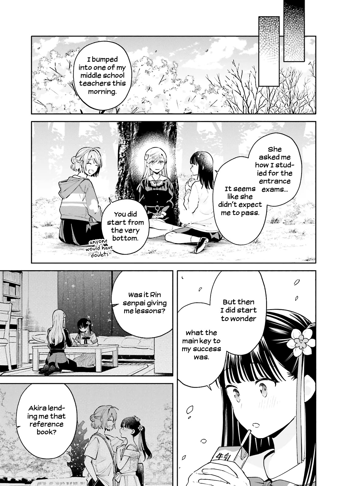 Goukaku no Tame no! Yasashii Sankaku Kankei Nyuumon Chapter 11 page 27 - Chapter 11: Cherry Blossoms Bloom in Your Future [END]