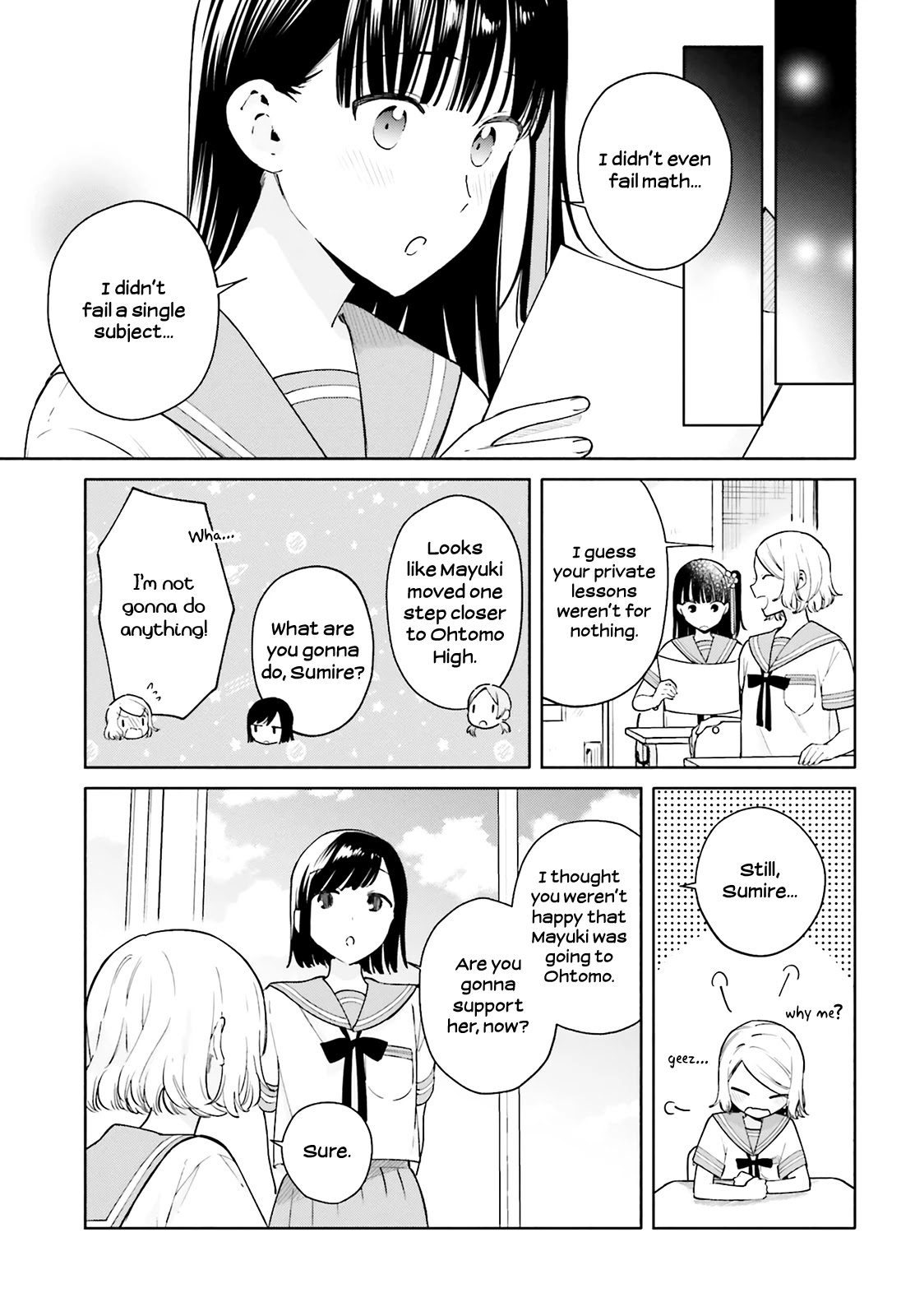 Goukaku no Tame no! Yasashii Sankaku Kankei Nyuumon Chapter 8.5 page 9 - Chapter 8.5: When even the Violets Bloom