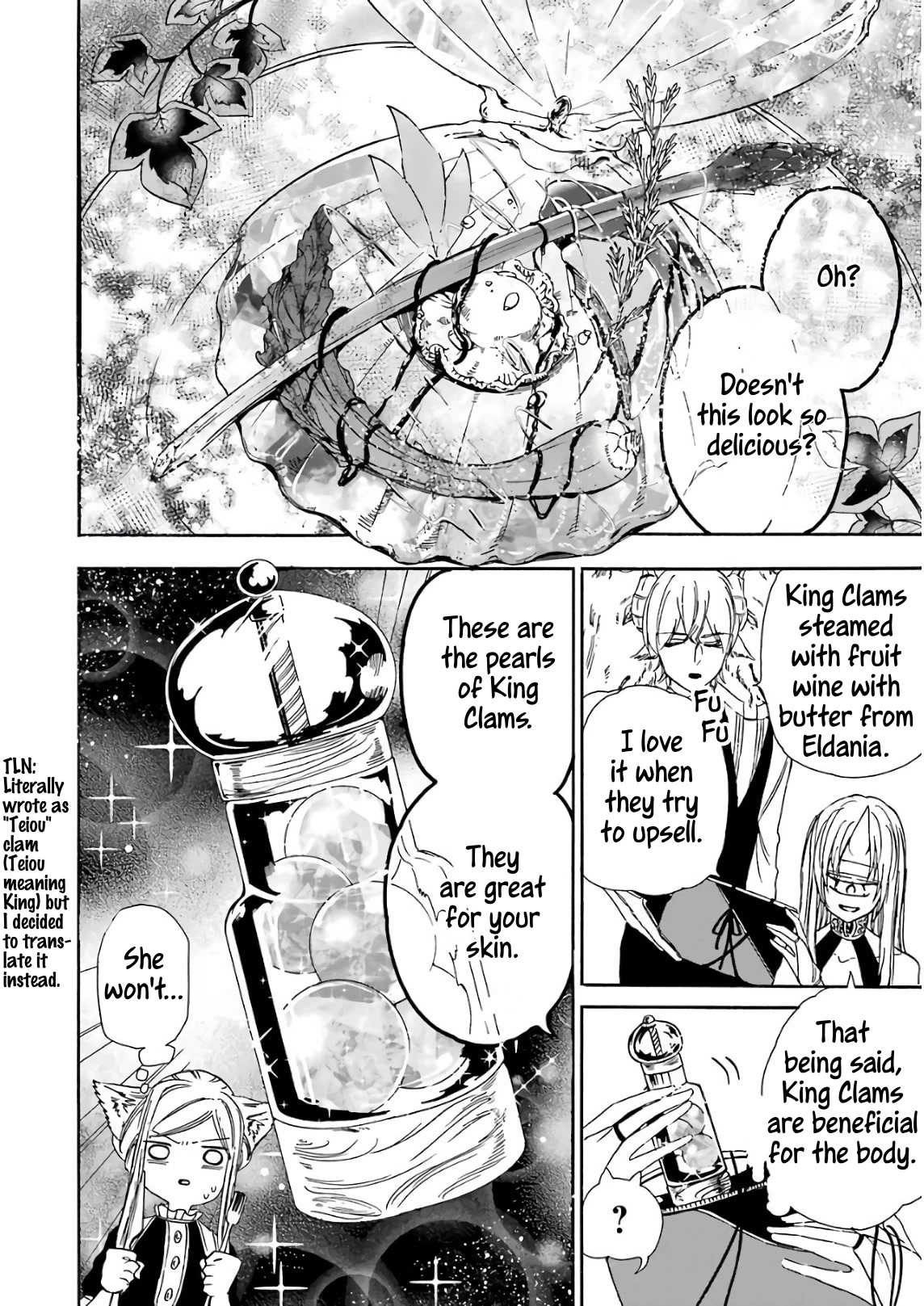 Gourmet In Different World. Chapter 22 page 28 - Chapter 22: King Clams Steamed with Fruit Wine
