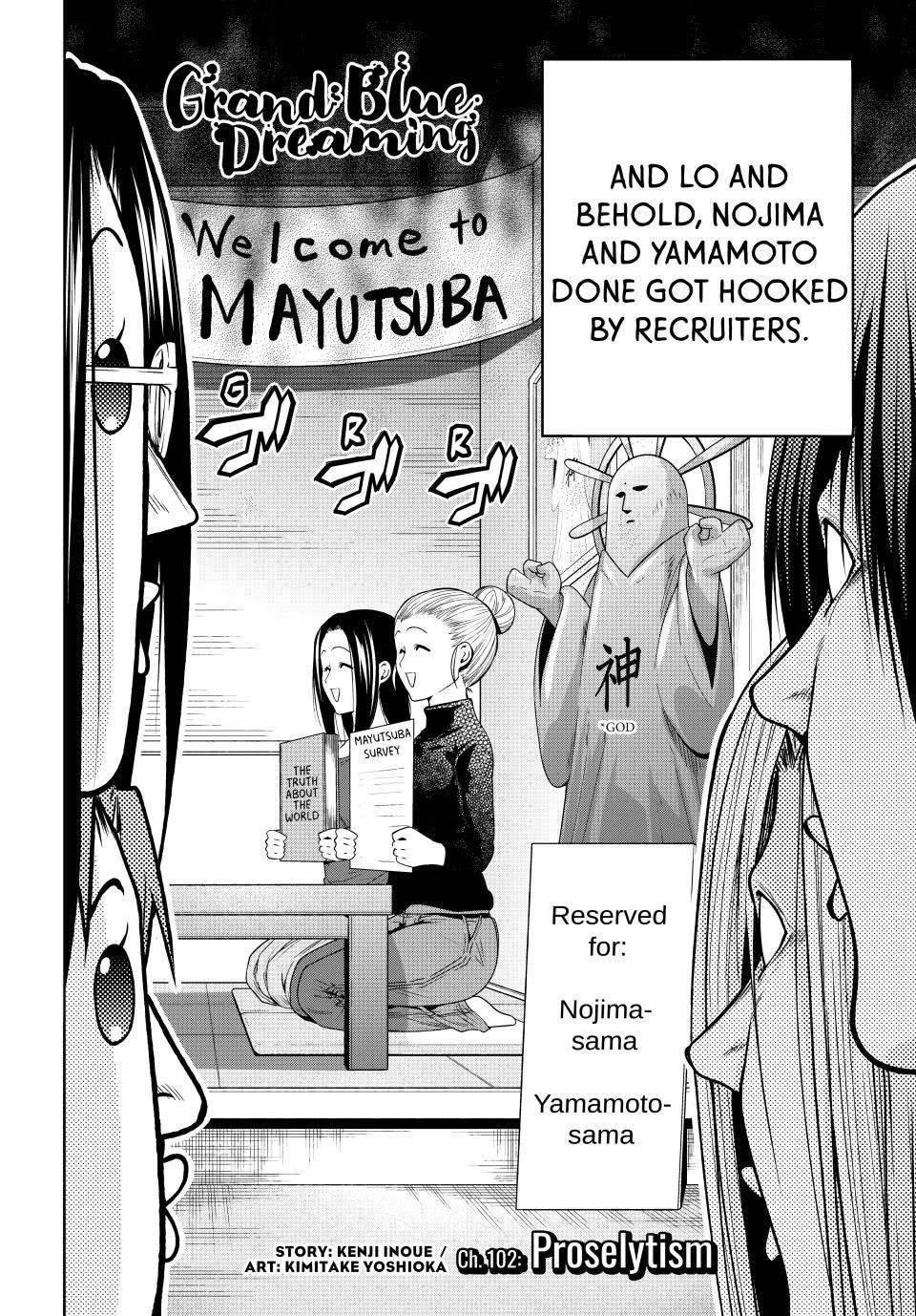 Grand Blue Chapter 102 page 2 - Chapter 102: Proselytism