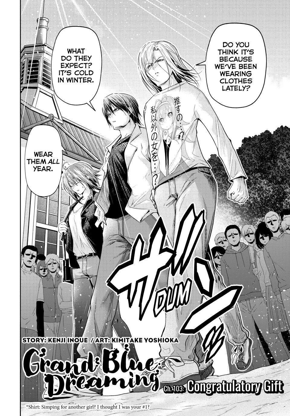 Grand Blue Chapter 103 page 2 - Chapter 103: Congratulatory Gift