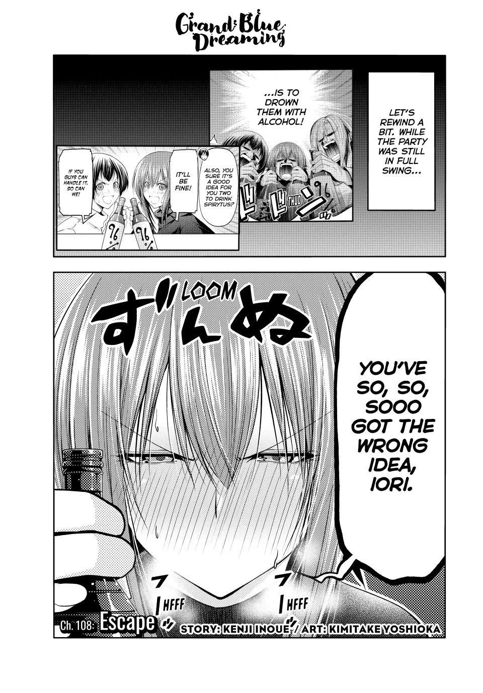 Grand Blue Chapter 108 page 1 - Chapter 108: Escape